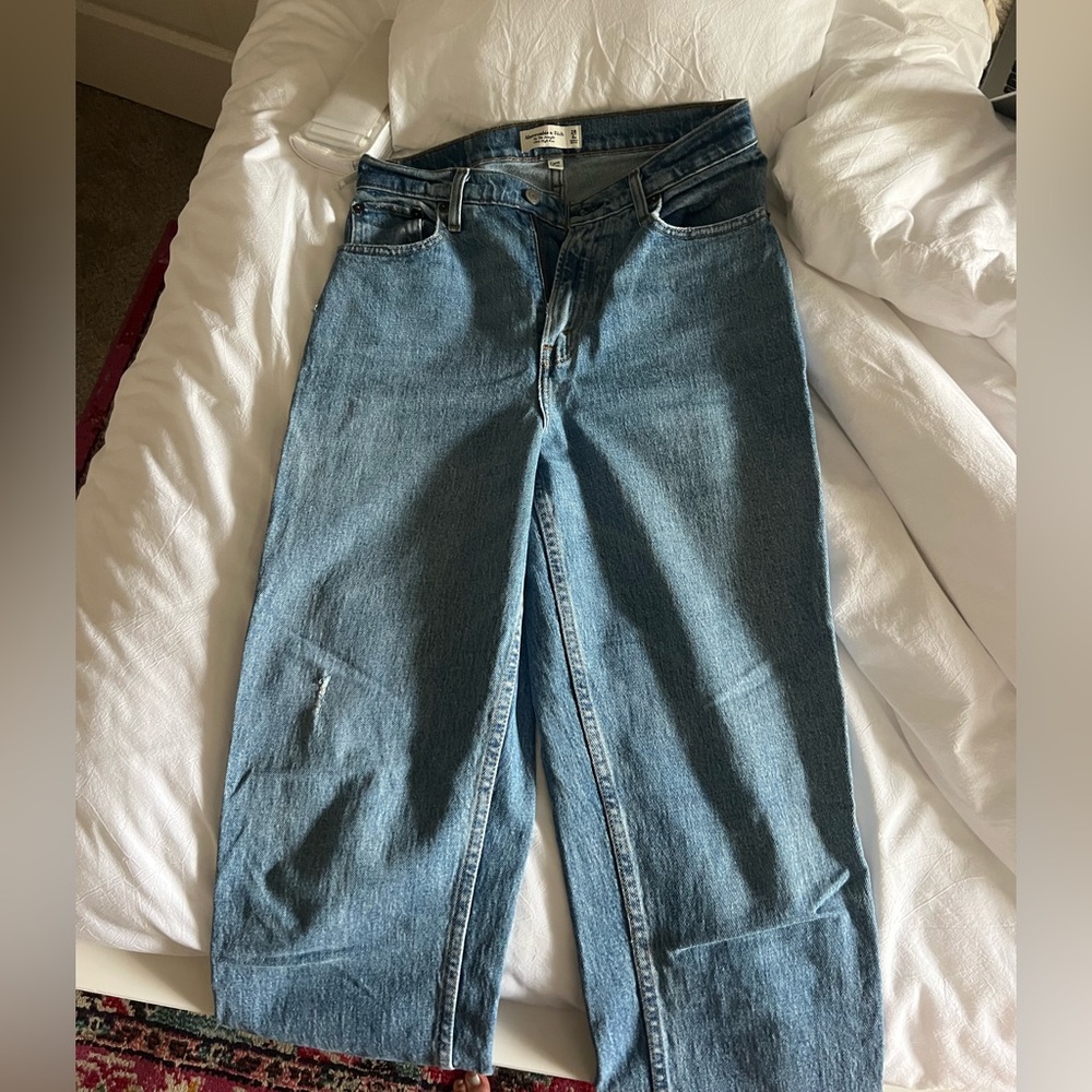 Abercrombie & Fitch Blue Curve Love Jeans